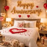 Hotel Room Anniversary Decor
