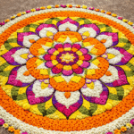 Onam Pookalam Art
